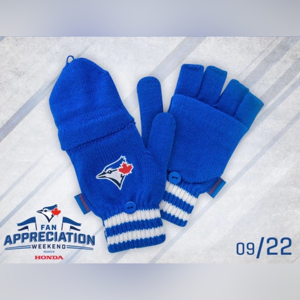 Toronto Blue Jays Convertible Gloves/Mittens, Fan Appreciation Giveaway